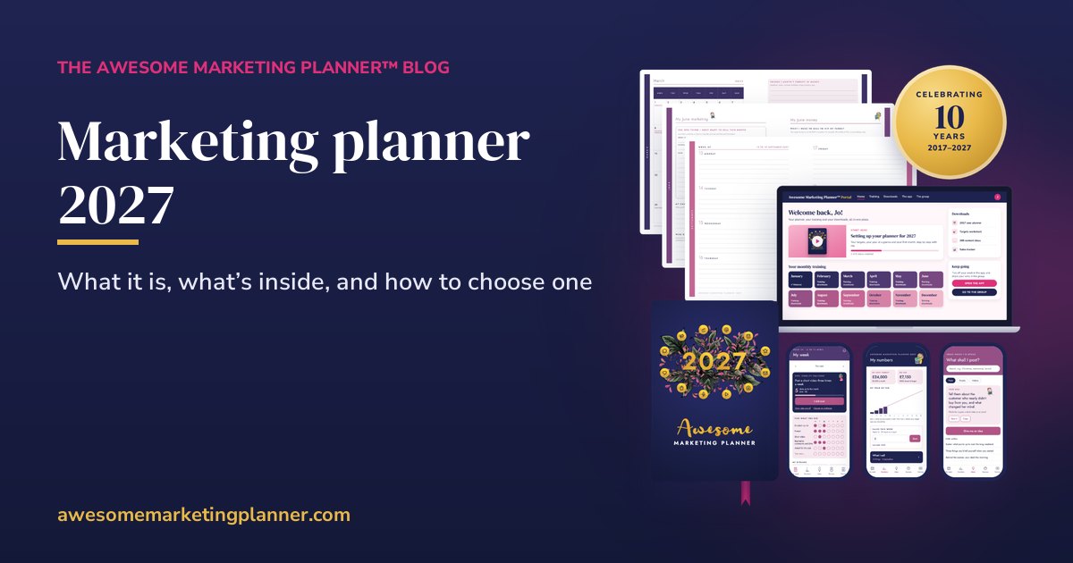 Marketing planner 2027: what it is, what’s inside, and how to choose one