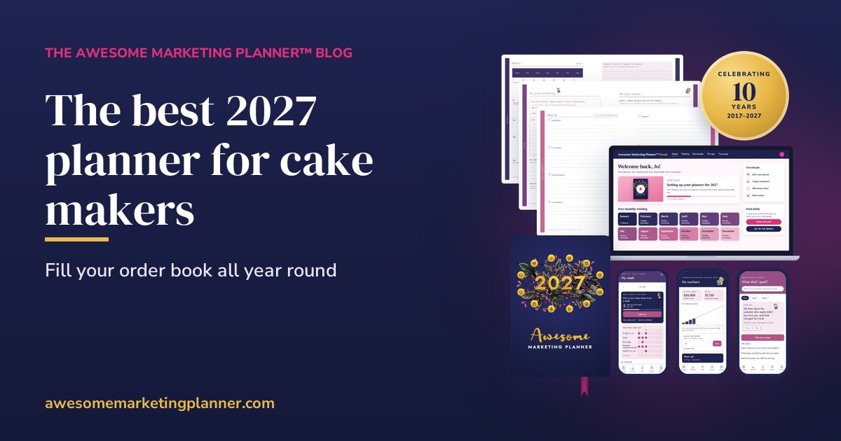 The best 2027 planner for cake makers and home bakers