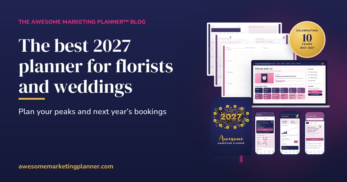 The best 2027 planner for florists and wedding businesses