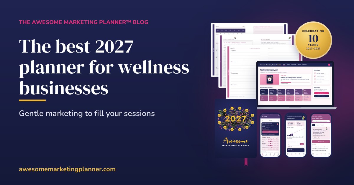 The best 2027 planner for therapists and wellness practitioners
