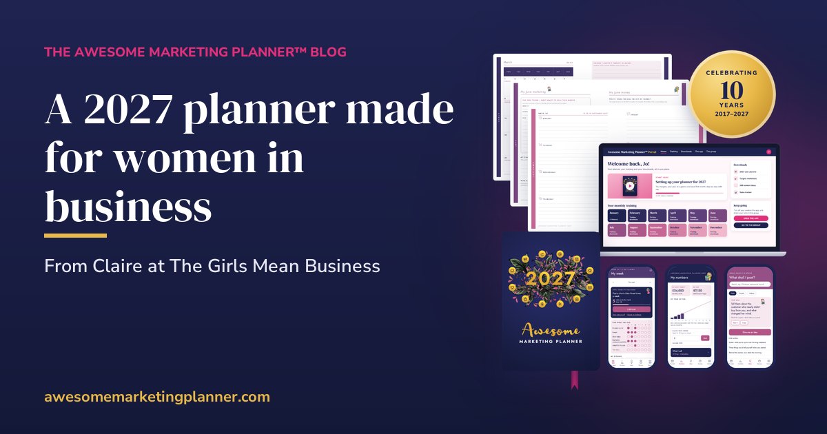 A 2027 planner made for women in business
